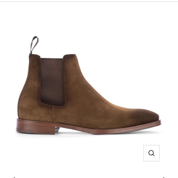 To Boot New York Christophe Dark Brown Suede Chelsea Boot Size 11 - Picture 1 of 6